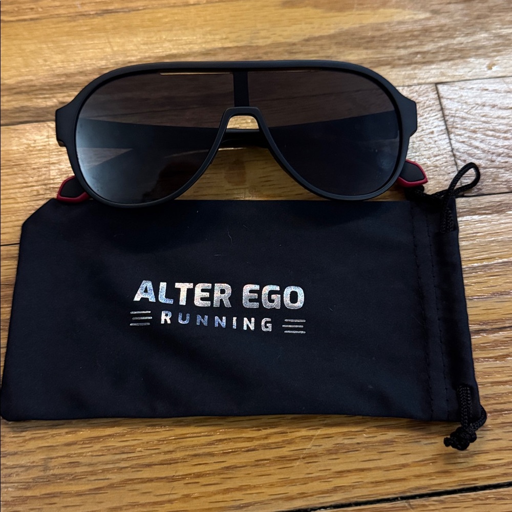 Alter Ego Running Black Sunglasses